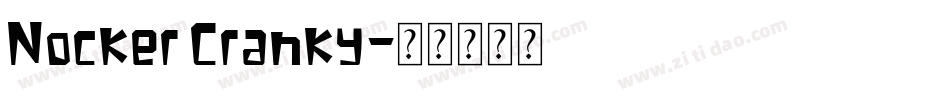 Nocker Cranky字体转换